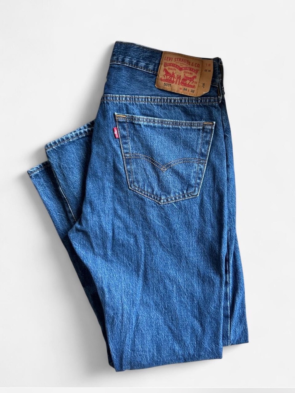 Levi's 501 Men's Straight Leg Jeans - Blue 34 32